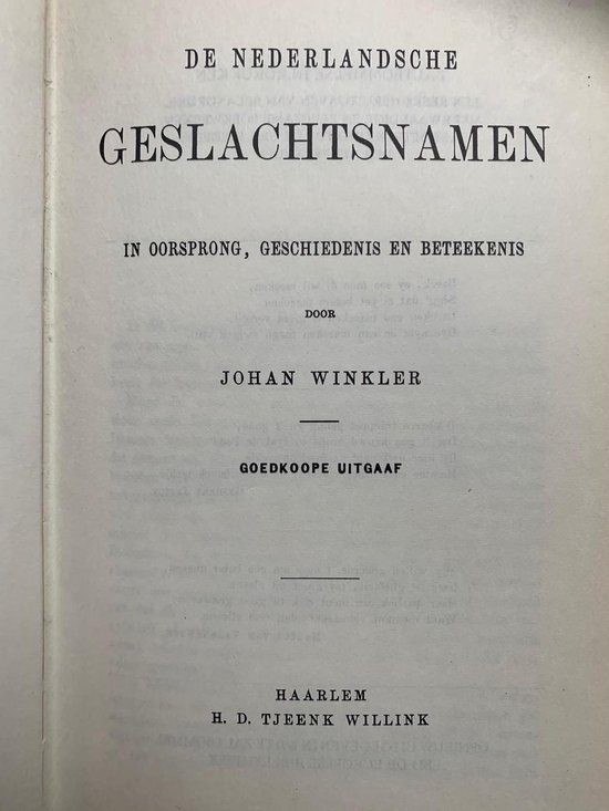 Johan Winkler boekcover